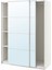 Pax Sürgü Kapaklı Gardırop, Beyaz-Aynalı Cam, 150X66X201 cm 1