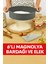 Magnolya Bardağı 6'lı ( Cam Değil Mika ) ve Un Yuvarlak Elek 1 Ad 1