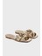 Logolu Pencereli Gold Terlik Bayan Terlik SD0313 P049 Z22 2