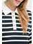 Şeritli Pamuklu Relaxed Fit Düğmeli Polo Yaka Sweat Bayan Polo Yaka Sweat WW0WW47457 0y7 4