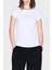 Taşlı Logolu % 100 Pamuk Slim Fit Bisiklet Yaka T Shirt Bayan T Shirt XW001349 AF17173 U0002 1