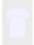 Taşlı Logolu % 100 Pamuk Slim Fit Bisiklet Yaka T Shirt Bayan T Shirt XW001349 AF17173 U0002 5