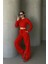 Şardonlu 3 Iplik Kumaş Crop Sweatshirt ve Bel Lastikli Pantolon Takım 1