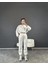 Şardonlu 3 Iplik Kumaş Crop Sweatshirt ve Bel Lastikli Pantolon Takım 2