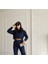 Şardonlu 3 Iplik Kumaş Crop Sweatshirt ve Bel Lastikli Pantolon Takım 1