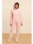 Polar Kumaş Kapüşonlu Sweatshirt ve Bel Lastikli Pantolon Ikili Takım 2