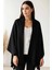 Softiva Polar Omuz Şalı 70X180 cm Unisex Kışlık Şal Siyah 1