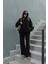 Şardonlu 3 Iplik Kumaş Bisiklet Yaka Sweatshirt ve Bel Lastikli Pantolon Takım 1