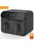 Çift Hazneli 1800W Smart Airfryer 8l Siyah, Sağlıklı ve Hızlı Pişirme Keyfi 2