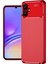 Bfs Samsung Galaxy A06 Kılıf Auto Focus Karbon Kapak - Kırmızı 1