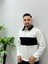 Erkek Yeni Sezon Parçalı Regular Kalıp Fermuarlı Sweatshirt Tüylenme Renk Solması Yapmaz 1