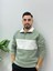 Erkek Yeni Sezon Parçalı Regular Kalıp Fermuarlı Sweatshirt Tüylenme Renk Solması Yapmaz 2