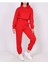 3 Iplik Crop Sweatshirt ve Pantolon Eşofman Takımı Normal ve Büyük Beden 1