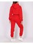 3 Iplik Crop Sweatshirt ve Pantolon Eşofman Takımı Normal ve Büyük Beden 2