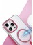 Bfs Apple iPhone 16 Pro Max Glossy Magsafe Kapak - Pembe 2