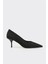 Siyah Deri Kadın Stiletto 1