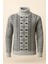 Moba Desenli Gri Boğazlı Kalın Kazak Erkek Kışlık Triko 2