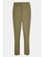 Erkek Yeşil Slim Fit Elastik Bel Bantlı Büzgü Ipli Pantolon 1