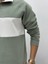 Erkek Yeni Sezon Parçalı Regular Kalıp Fermuarlı Sweatshirt Tüylenme Renk Solması Yapmaz 3