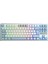 F87 Pro Mekanik Rgb Tkl Graywood V4 Switch Kablosuz Makrolu Hot Swap Türkçe Q Klavye Buz Mavisi 1