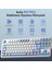 F87 Pro Mekanik Rgb Tkl Graywood V4 Switch Kablosuz Makrolu Hot Swap Türkçe Q Klavye Buz Mavisi 2