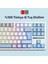 F87 Pro Mekanik Rgb Tkl Graywood V4 Switch Kablosuz Makrolu Hot Swap Türkçe Q Klavye Buz Mavisi 5