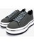 Erkek Hakiki Deri Gri Sneakers & Spor Ayakkabı 381 21618 Erk Ayk Y25 Grı 4
