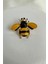 Altın Rengi Sarı Siyah Mineli Arı Broş (4cm) 1