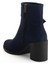 Kadın Topuklu Bot Lacivert Süet Hazır Taban Yan Tokalı 5