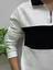 Erkek Yeni Sezon Parçalı Regular Kalıp Fermuarlı Sweatshirt Tüylenme Renk Solması Yapmaz 3