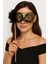 Lüks Taşlı Saplı Maskeli Balo Maskesi Siyah Renk 35 cm (5313) 1