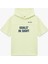 Pamuklu Kısa Kollu Baskılı Kapşonlu Oversize Sweatshirt 1