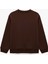 Şardonlu Uzun Kollu Bisiklet Yaka Baskılı Sweatshirt 2