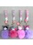Ponponlu Kuromi ve Hello Kitty Anahtarlık ALK4246 1