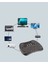 Msa-Shop Işıklı Kablosuz Mini Klavye – 2.4 Ghz, Dokunmatik Mouse Özellikli 3