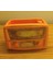 Retro Radyo Sukulent Saksısı ve Kalemlik - Masaüstü Dekoratif Organizer Turuncu 12*8 1
