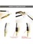 10 Adet - 3.5mm Stereo Jack Metal 3 Pin 4 Boğumlu Erkek Konnektör - Trrs Lehim Tipi Jak - Siyah 5