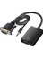 G-537K VGA To HDMI Çevirici Adaptör 3.5 mm Ses Girişli 2