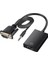 G-537K VGA To HDMI Çevirici Adaptör 3.5 mm Ses Girişli 3