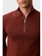 Pamuklu Regular Fit Yarım Fermuarlı Dik Yaka Kazak LV040BM356XWI Erkek Kazak LV040BM356 Xwı 4
