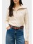 % 100 Yün Relaxed Fit Yarım Fermuarlı Dik Yaka Örgü Kazak Bayan Kazak WW0WW46425 Adk 1