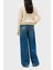 % 100 Yün Relaxed Fit Yarım Fermuarlı Dik Yaka Örgü Kazak Bayan Kazak WW0WW46425 Adk 3