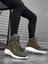 ET0600 Bağcıklı Haki Kamuflaj Kısa Boksör Unisex Spor Postal Bot 2