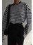 Siyah Çizgili Sweatshirt MG2572 4