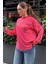 Kırmızı Çizgili Sweatshirt MG2572 1