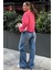 Kırmızı Çizgili Sweatshirt MG2572 2