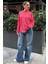 Kırmızı Çizgili Sweatshirt MG2572 4