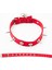 Dokuma Çivili Köpek Boyun Tasması - 4*70 cm - Kırmızı 1