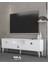 1304DROPCT-1 Tv Sehpası BEYAZ-GÜMÜŞ KULP 8