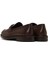 Erkek Kahverengi Deri Casual Loafer 25WFD750018 5